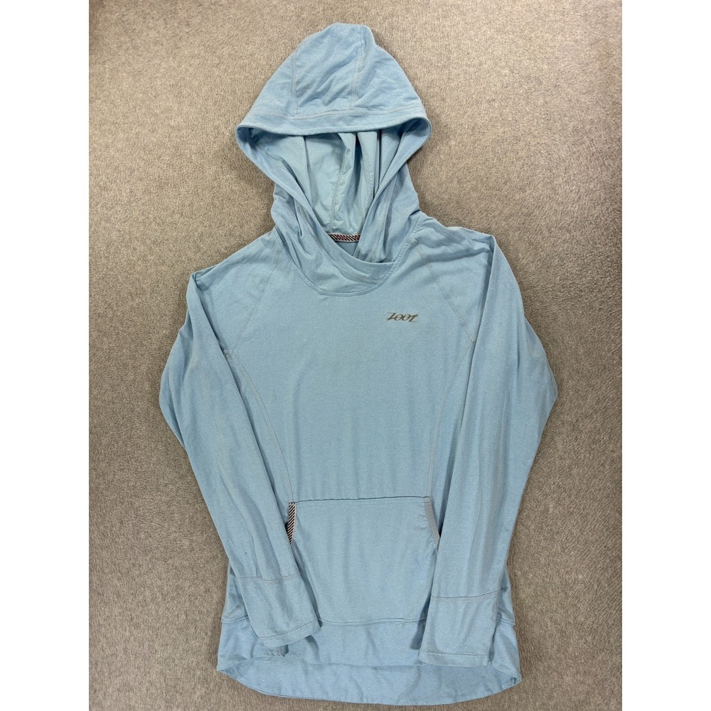 Zoot Sports Athletic Fit Running Training Hoodie Pullover (Women's Medium) Blue